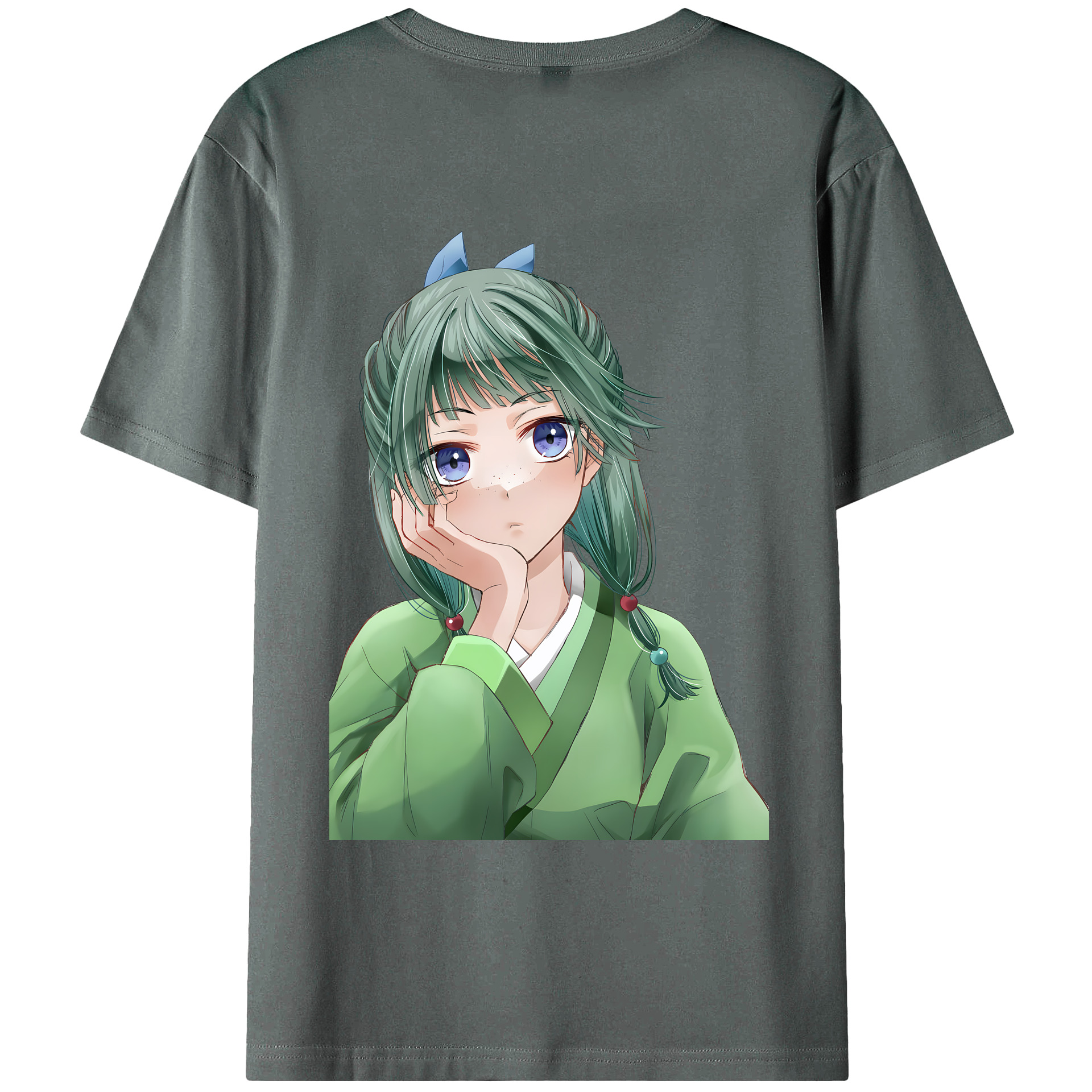 （画像用） 薬屋のひとりごと The Apothecary Diaries 綿100％ メンズ半袖Tシャツ（バックプリント） 通気性